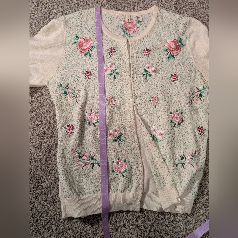 MOTH Anthropology Floral Embroidered Women's Sweater, L - Picture 9 of 9
